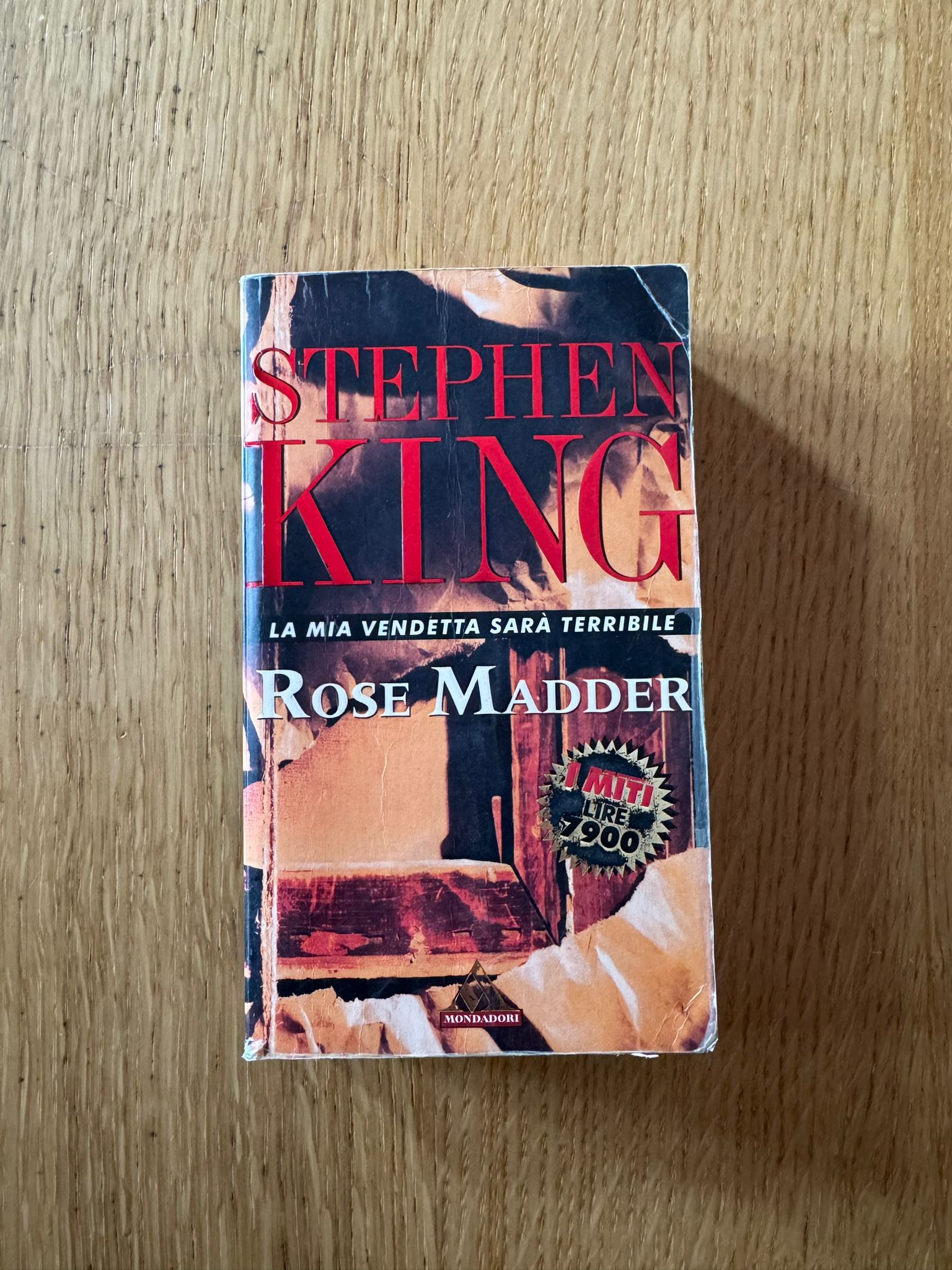 LA MIA VENDETTA SARA' TERRIBILE - Stephen King - MONDADORI 
